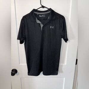 Under Armour Black Performance Polo Shirt Youth